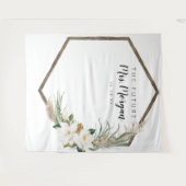 Future Mrs Brautparty Backdrop Bohemisch Wreath Wandteppich (Vorderseite (Horizontal))