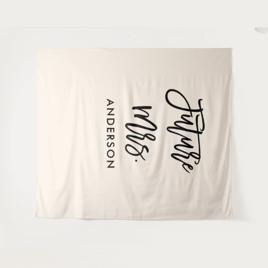 Future Mrs Brautparty Backdrop Foto Stand Wandteppich (Vorderseite (Horizontal))