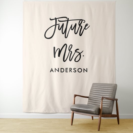 Future Mrs Brautparty Backdrop Foto Stand Wandteppich (Beispiel)