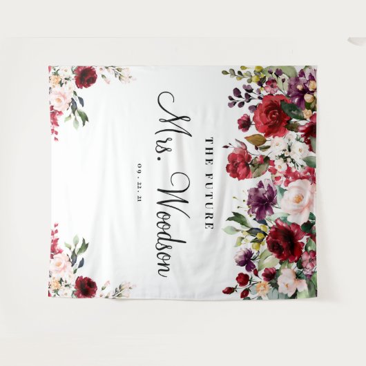 Future Mrs Brautparty Backdrop Foto Stand Wandteppich (Vorderseite (Horizontal))