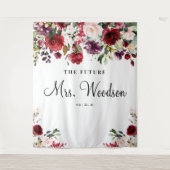 Future Mrs Brautparty Backdrop Foto Stand Wandteppich (Vorderseite)