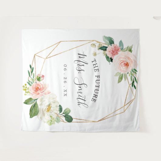 Future Mrs Brautparty Backdrop Foto Stand Wandteppich (Vorderseite (Horizontal))