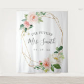 Future Mrs Brautparty Backdrop Foto Stand Wandteppich (Vorderseite)