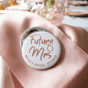 Future Mrs Brautparty Roségold Button