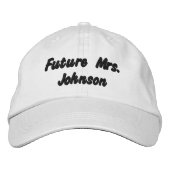 Future Mrs. ,Bride, Junggeselinnen-Abschied Weddin Bestickte Baseballkappe (Vorderseite)