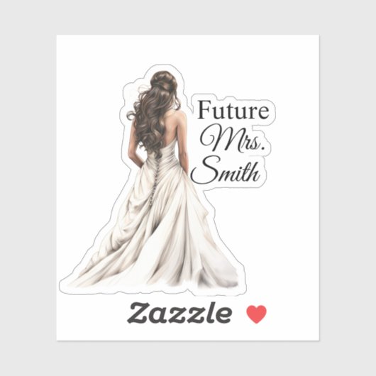 Future Mrs. Bride Sticker (Blatt)