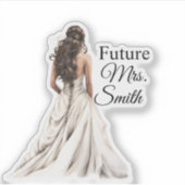 Future Mrs. Bride Sticker (Vorderseite)