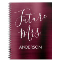 Future Mrs Burgundy Lila Brautparty Planner