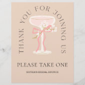 Future Mrs Champagne Labels Brautparty Favors Flyer (Vorne)