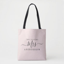 Future Mrs. Chic Script Individuelle Name Bride To Tasche
