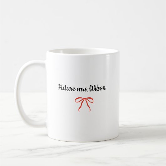 Future Mrs Coffee Mug Engaged Bride To Be Gift Kaffeetasse (Links)
