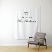 Future Mrs. Custom Bridal Shower Backdrop Wandteppich (Beispiel)