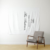 Future Mrs. Custom Bridal Shower Backdrop Wandteppich (Beispiel (Horizontal))