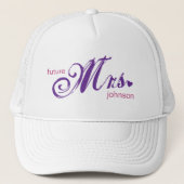 Future Mrs. Customizable Hat Truckerkappe (Vorderseite)