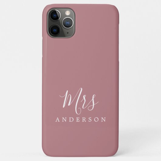 Future Mrs Dusty Rose Chic Script Bride Case-Mate iPhone Hülle (Rückseite)
