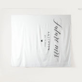 Future Mrs Elegant Calligraphy Brautparty Wandteppich (Vorderseite (Horizontal))