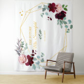 Future Mrs Floral Backdrop Brautparty Tapestry Wandteppich (Beispiel)