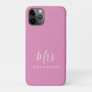 Future Mrs Fuchsia Pink Chic Script Bride Case-Mate iPhone Hülle