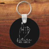 Future Mrs. Garcia New Bridal To Be Fiance Bachelo Schlüsselanhänger (Vorderseite)