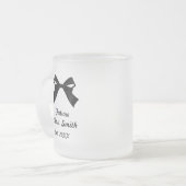 Future Mrs Glass Mug, Engaged Coffee Mug, Bride Mattglastasse (Vorderseite Links)
