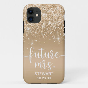 Future Mrs Gold Glitter Case-Mate iPhone Hülle