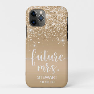 Future Mrs Gold Glitter Case-Mate iPhone Hülle