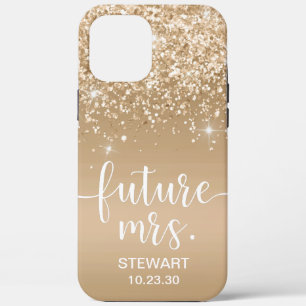 Future Mrs Gold Glitzer Case-Mate iPhone Case