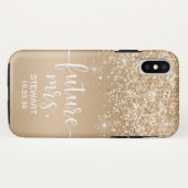 Future Mrs Gold Glitzer Case-Mate iPhone Case (Rückseite (Horizontal))