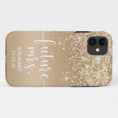 Future Mrs Gold Glitzer Case-Mate iPhone Case (Rückseite (Horizontal))