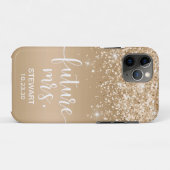 Future Mrs Gold Glitzer Case-Mate iPhone Case (Rückseite (Horizontal))