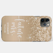 Future Mrs Gold Glitzer Case-Mate iPhone Case (Rückseite (Horizontal))