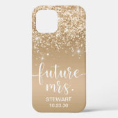 Future Mrs Gold Glitzer Case-Mate iPhone Case (Rückseite)