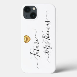 Future Mrs Gold Heart Case-Mate iPhone Hülle