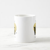 Future Mrs Gold Heart Custom Wedding Monogram Kaffeetasse (Mittel)