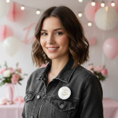 Future Mrs Gold Script Button Pin