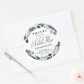 Future Mrs. Greenery Brautparty Vielen Dank Runder Aufkleber (Umschlag)