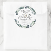 Future Mrs. Greenery Brautparty Vielen Dank Runder Aufkleber (Tasche)