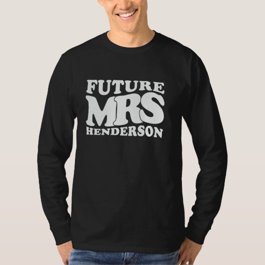 Future Mrs Henderson Junggeselinnen-Abschied Brida T-Shirt (Vorderseite)