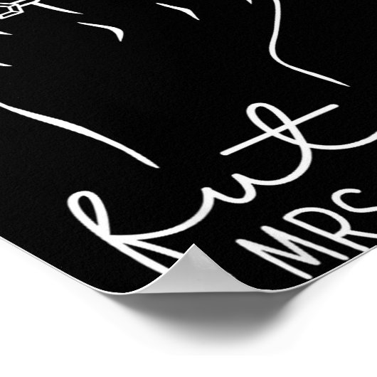 Future Mrs. Hernandez New Bridal To Be Fiance Bach Poster (Ecke)