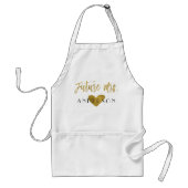Future Mrs. Imitats Gold Foil with Heart Schürze (Vorne)