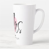 Future Mrs. Individuelle Name Elegant Simple Two-T Milchtasse (Rechts)