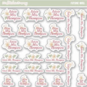 Future Mrs Individuelle Name Labels | Braut zu sei (Vorderseite)