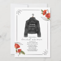 Future Mrs. Leather Jacket Poppies Brautparty