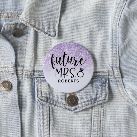 Future Mrs Lila Glitzer Button (Beispiel)