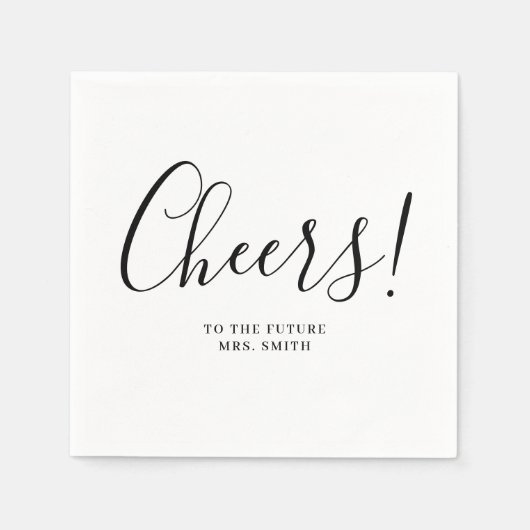Future Mrs Modern Brautparty Napkins Serviette (Vorderseite)