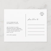 Future Mrs Modern Bridal Shower Photo Postkarte (Rückseite)