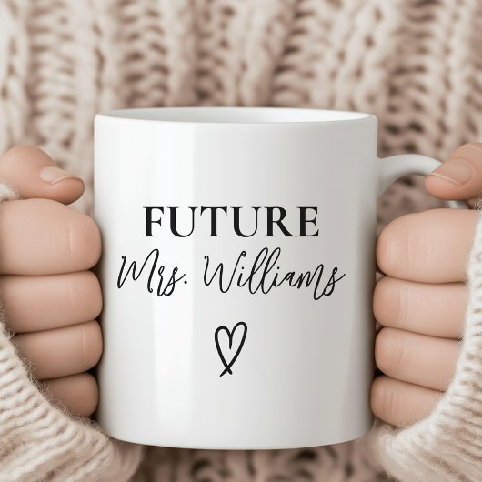 Future Mrs & Mr Mug, Custom Engagement Gift Kaffeetasse