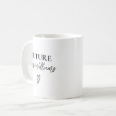 Future Mrs & Mr Mug, Custom Engagement Gift Kaffeetasse (Vorderseite Links)