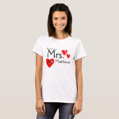 Future Mrs Name Bride Wedding Shirt (Vorne ganz)