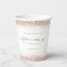 Future Mrs Name Rose Gold Glitzer Brautparty